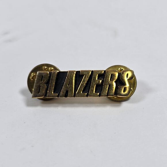 VNTG NBA Portland Trailblazers Blazers Lapel Pin 1992 Basketball Peter David inc - Picture 1 of 3